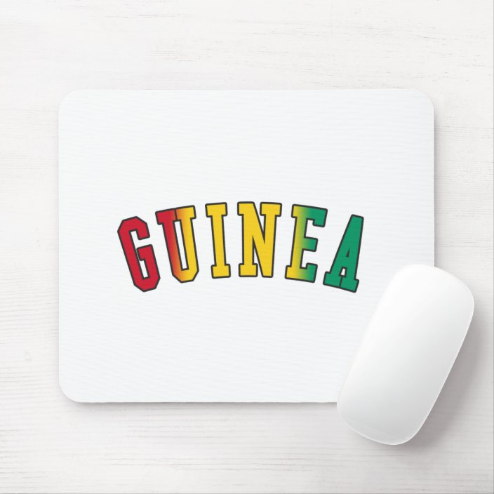Guinea in National Flag Colors Mousepad