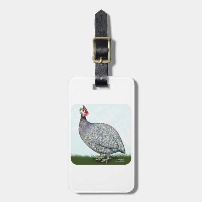 Guinea Lavender On Watch Luggage Tag (Front Vertical)