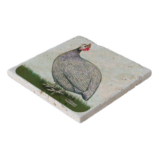 Guinea Lavender On Watch Trivet (Corner)