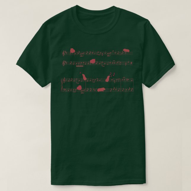 Guinea Music Musical Guinea pigs music  T-Shirt (Design Front)