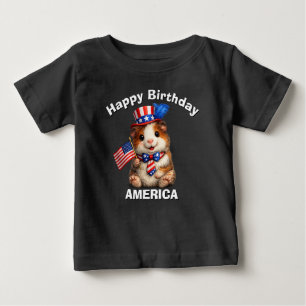 Guinea Pig (5al) Patriotic Kid T-Shirt