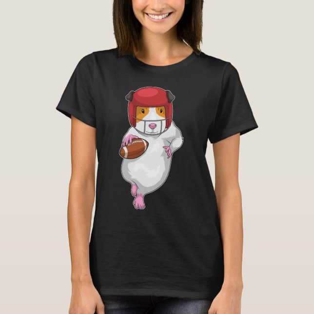 Guinea pig American Football Sports T-Shirt (Front)