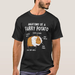 Guinea Pig Anatomy Of Furry Potato Funny Cavy Men T-Shirt