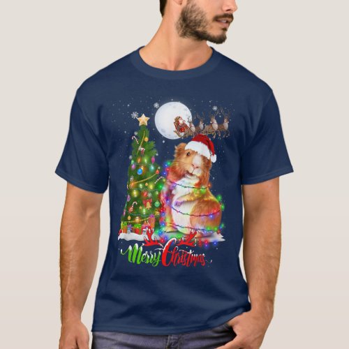Guinea Pig Animal Merry Christmas Animal Lover T_S T_Shirt