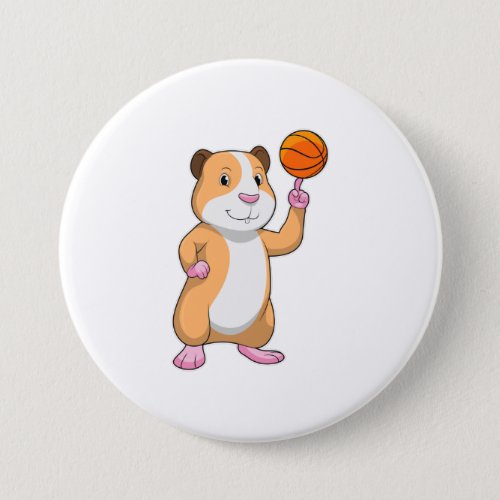 Guinea pig as Basketball player with Basketballpn Button