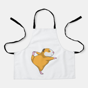 Guinea pig at Yoga Stretching exercise Apron