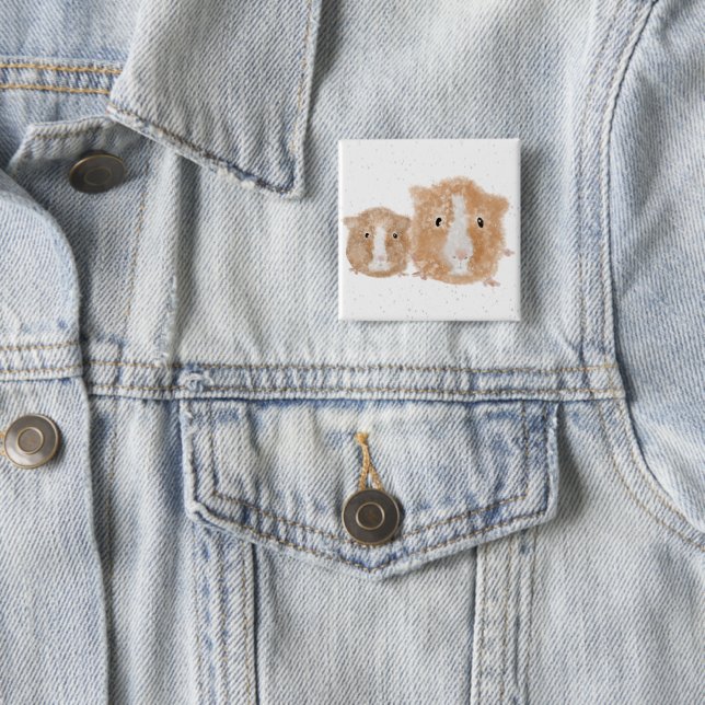 Guinea Pig Badge Button (In Situ)