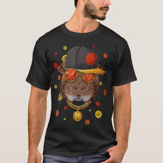 Guinea Pig Basketball Team Bball Player Coach Spor T-Shirt