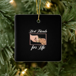Guinea Pig Best Friends For Life Cute Pet Lover Ceramic Ornament