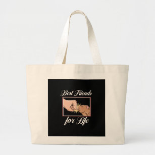 Guinea Pig Best Friends For Life   Cute Pet Lover Large Tote Bag