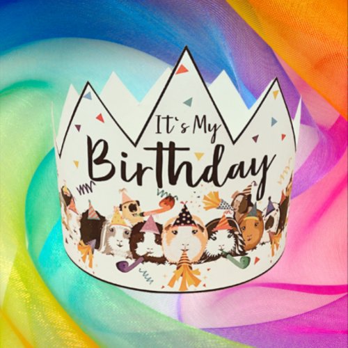 Guinea Pig Birthday Crown