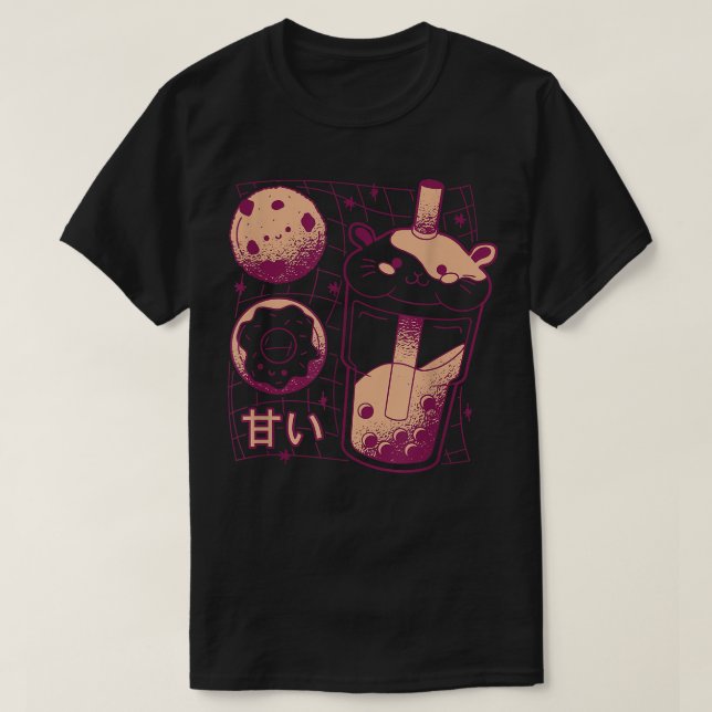 Guinea Pig Boba Tea Bubble Tea Kawaii Guinea Pig B T-Shirt (Design Front)