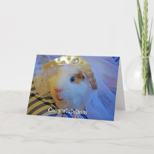 GUINEA PIG bride Card