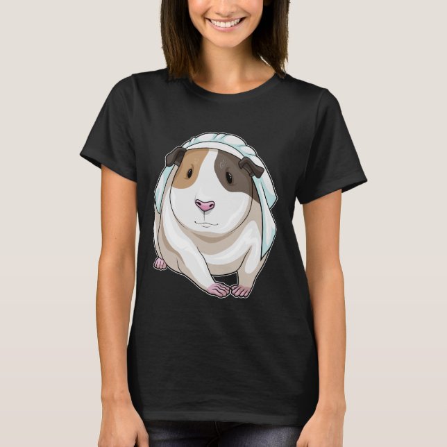 Guinea pig Bride Wedding T-Shirt (Front)