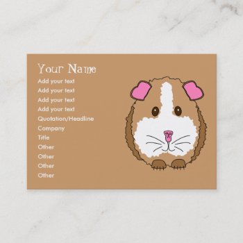 Guinea Pig Business Card by totallypainted at Zazzle