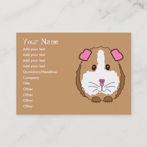 Guinea Pig Business Card