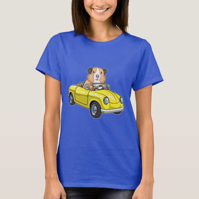 Guinea pig Car T-Shirt (Front)