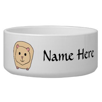 Guinea Pig Cartoon. Bowl by Animal_Art_By_Ali at Zazzle