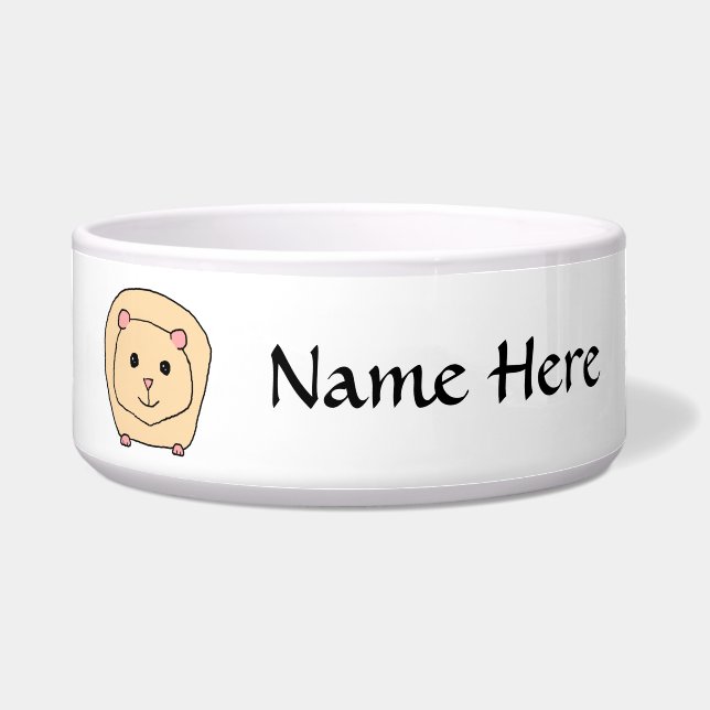 Guinea Pig Cartoon. Bowl (Front)
