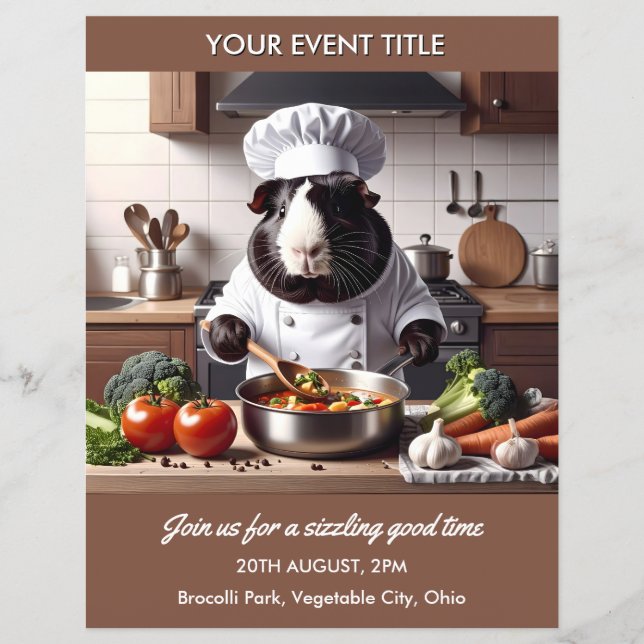 Guinea Pig Chef Flyer (Front)