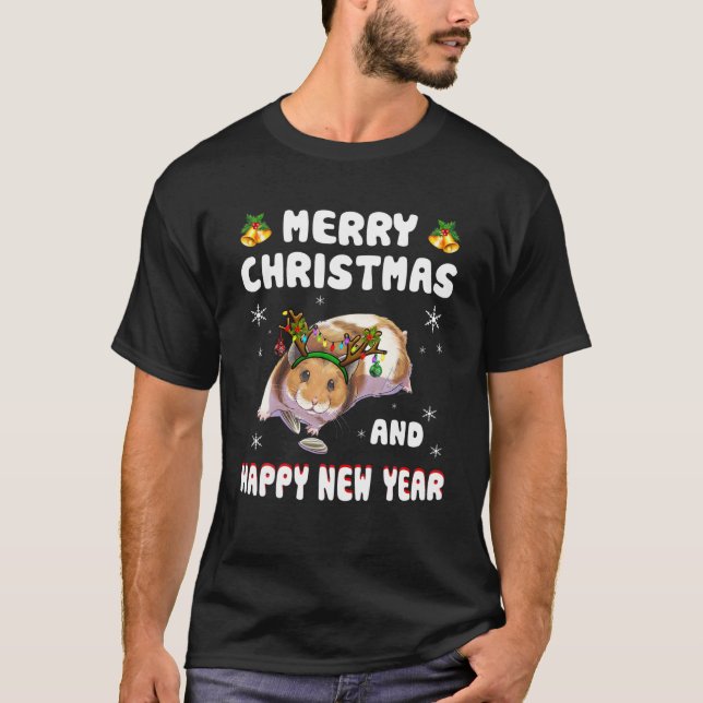Guinea Pig Christmas And New Year - Gift For Guine T-Shirt (Front)