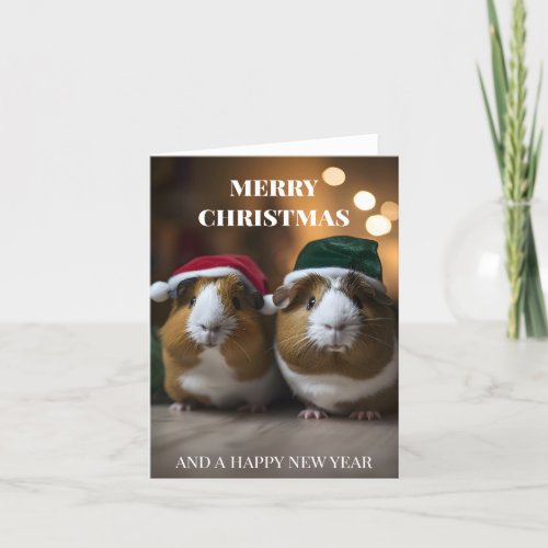 Guinea Pig Christmas Card