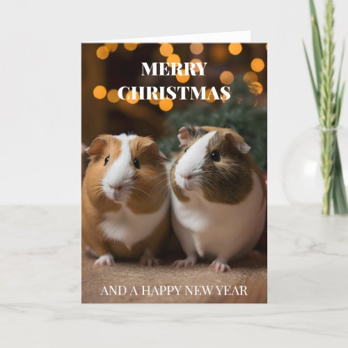 Guinea Pig Christmas Card