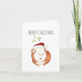 Guinea Pig Christmas Card