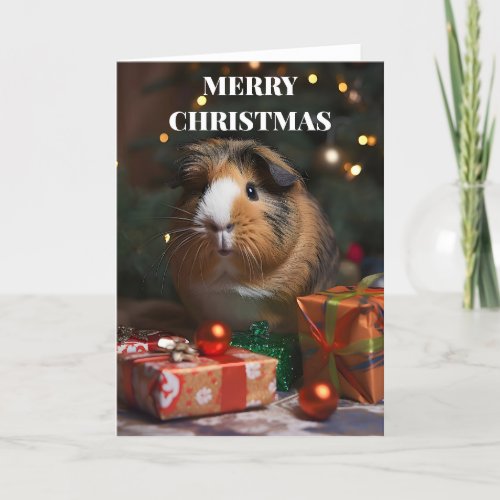 Guinea Pig Christmas Card