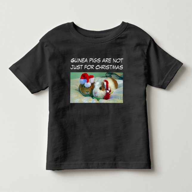 Guinea pig Christmas hoodie Toddler T-shirt (Front)
