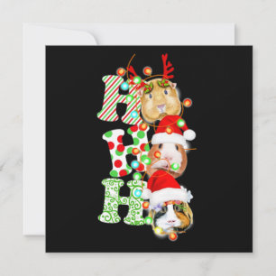 Guinea Pig Christmas Note Card