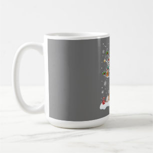 Guinea Pig Christmas On Winter Tree Goat Lover Paj Coffee Mug