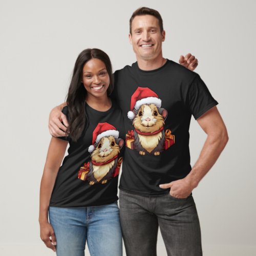 Guinea pig Christmas T_Shirt