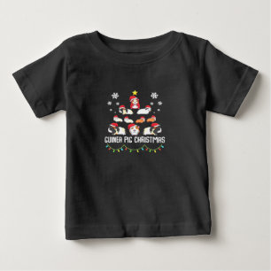 Guinea Pig Christmas Tree   Funny Guinea Pig Lover Baby T-Shirt