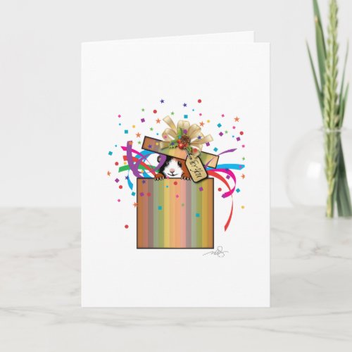 Guinea PIg Christmas Wishes Card