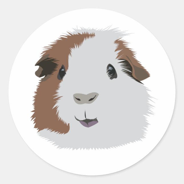 Guinea Pig Classic Round Sticker (Front)