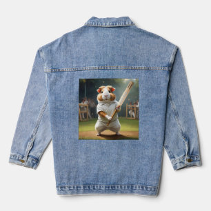 Guinea Pig Cricketer: Dressed In Whites Denim Jacket