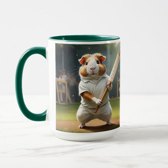 Guinea Pig Cricketer: Dressed In Whites Mug (Left)