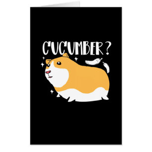 Guinea Pig Cucumber Card