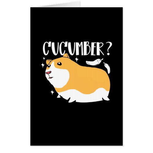 Guinea Pig Cucumber Card