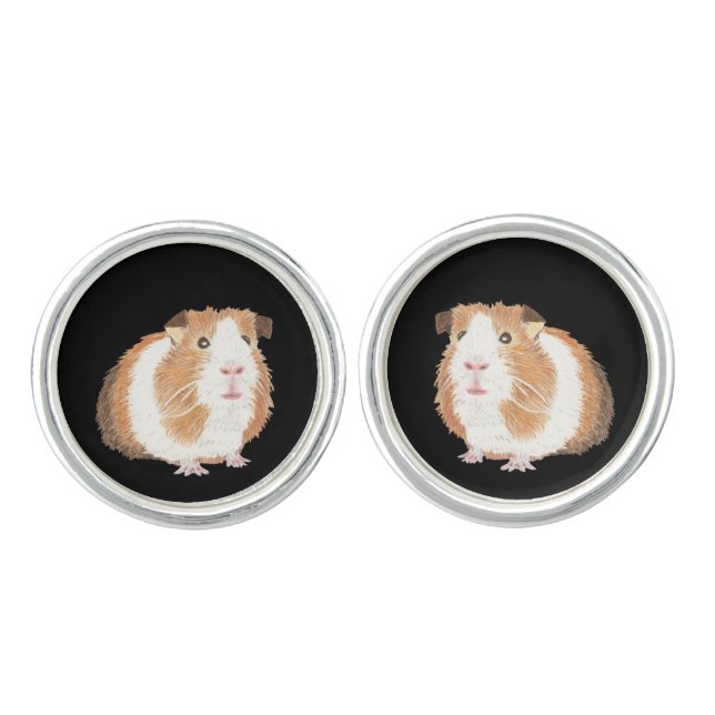Guinea pig cufflinks (Front)