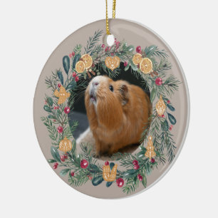 Guinea Pig Customizable Ceramic Ornament