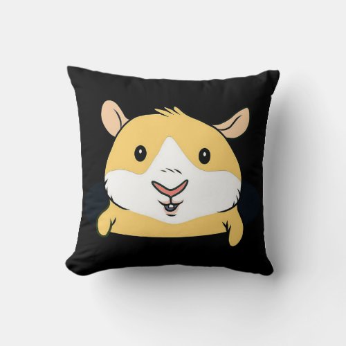Guinea Pig  Cute Guinea Pig Yellow Lover Gifts Throw Pillow