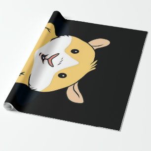 Guinea Pig Cute Guinea Pig Yellow Lover Gifts Wrapping Paper