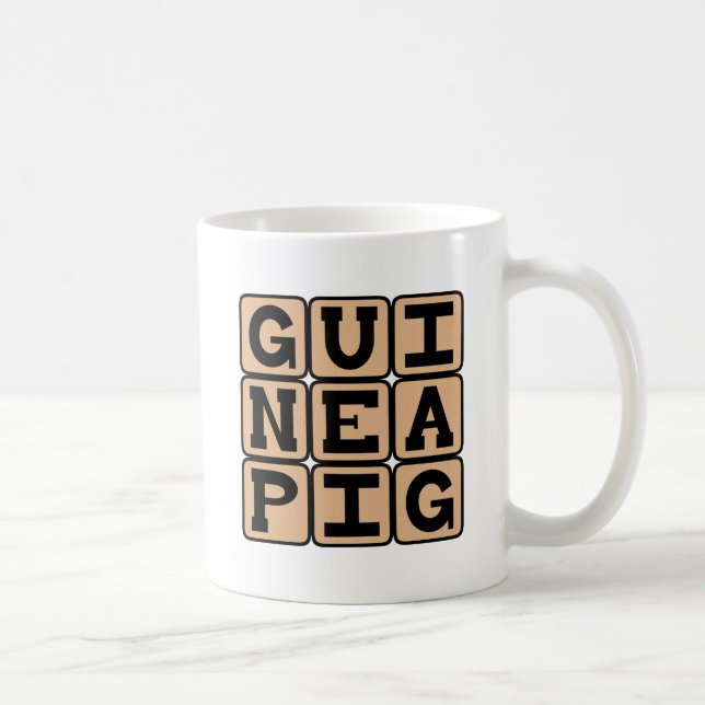 Guinea Pig, Cute Pet or Test Subject Coffee Mug (Right)