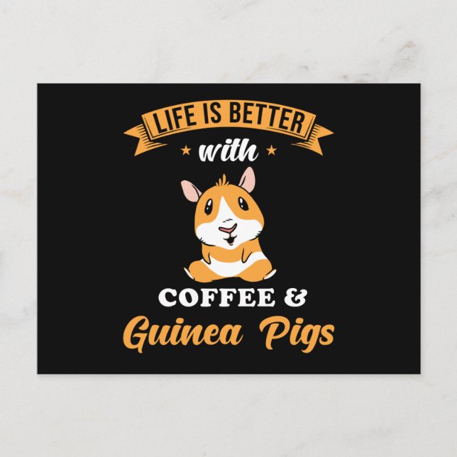 Guinea Pig Cute Postcard (Front)