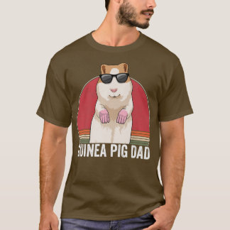 Guinea Pig Dad Owner Guinea Pig Apparel Retro for  T-Shirt
