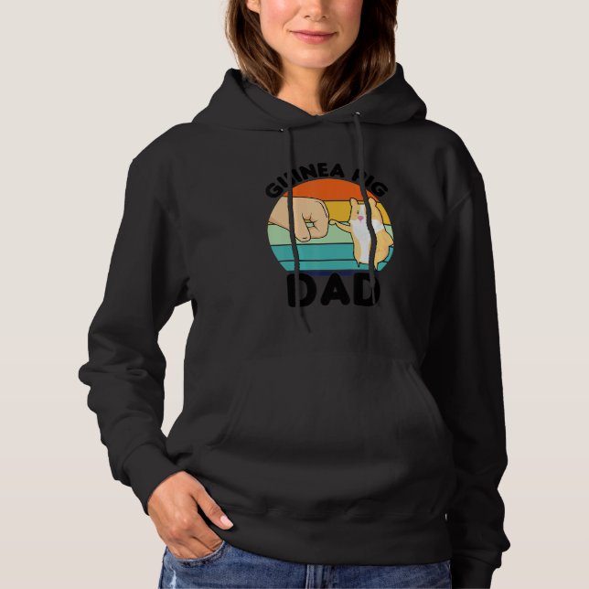 Guinea Pig Dad Pets Hoodie (Front)