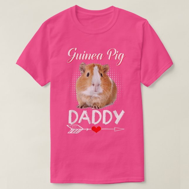 Guinea Pig Daddy Costume Clothing Cute Guinea Pig  T-Shirt (Design Front)
