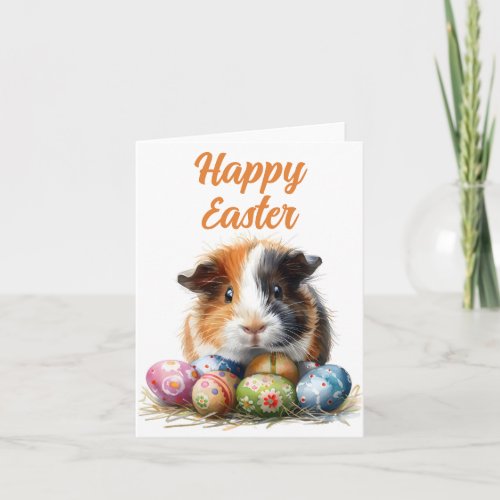 Guinea Pig Easter Card